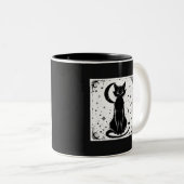 Braut Ärger Schwarze Katze Halloween Kaffeetasse (VorderseiteRechts)