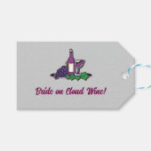 Braut auf Cloud Wine! Geschenkanhänger (Vorderseite (Horizontal))