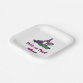 Braut auf Cloud Wine! Pappteller (Gewinkelt)