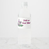 Braut auf Cloud Wine! Wasserflaschenetikett (Vorderseite)