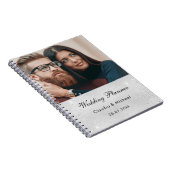 Braut auf Silbermedaille mit Foto Notizblock (Rechte Seite)