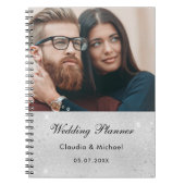 Braut auf Silbermedaille mit Foto Notizblock (Vorderseite)