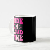 Braut auf Wein Cloud Drinken Junggeselinnen-Abschi Kaffeetasse (Vorderseite Links)