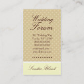 BRAUT-AUSTAUSCHBARES HAAR TBA WINNER-FASHION VISITENKARTE (Rückseite)