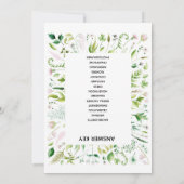 Braut-Babyduschenspiel Einladung (Rückseite)