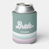 Braut Bachelorette Hochzeit funky Retro 80's Paste Dosenkühler (Kanne Rückseite)