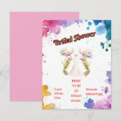 Braut Begleitkarte (Vorne/Hinten)