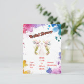 Braut Begleitkarte (Stehend Vorderseite)