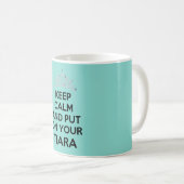 Braut Behalte auf Ihr Tiara Brautparty Party Kaffeetasse (VorderseiteRechts)