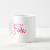 Braut benutzerdefinierter Text Kaffeetasse (Vorderseite Links)