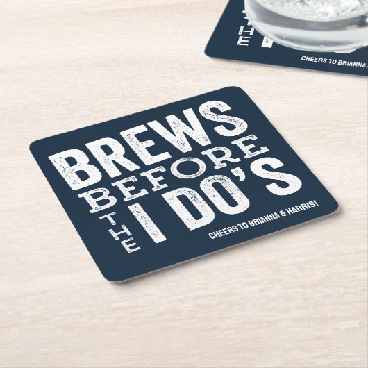 Braut, bevor ich Do's marinebrische Brauerei Probe Rechteckiger Pappuntersetzer (angewinkelt)