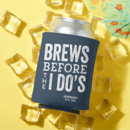 Braut bevor ich Do's Schieferblau Bierlehre Bachel Dosenkühler