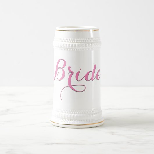 Braut Bierkrug, Junggesellinnen-Abschied Geschenk Bierglas (Mittel)
