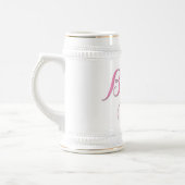 Braut Bierkrug, Junggesellinnen-Abschied Geschenk Bierglas (Links)