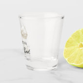 Braut bindet den Knoten elfenbeinfarbenen Bogen Ju Schnapsglas (Rechts)