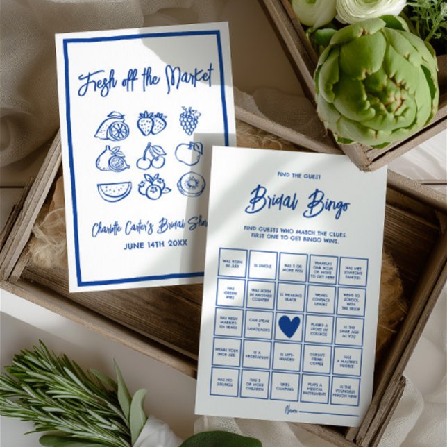 Braut-Bingo Finde den Gast Brautdusche-Spiel (Bridal Bingo Find The Guest Bridal Shower Game)