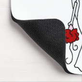 Braut Blond Strichmännchen-Mauspad Mousepad (Ecke)