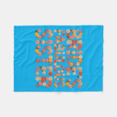 Braut Blumen Fabelhafte Schwester Hochzeit Crew Sq Fleecedecke (Vorderseite (Horizontal))