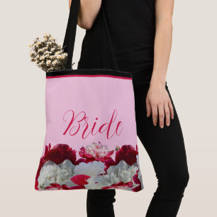 Braut Blumen Pfingstrosen Multi-Print-Tasche Tasche