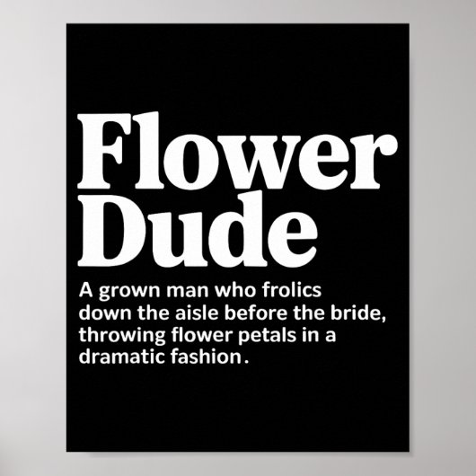 Braut-Blumen-Typ-Definition Poster (Vorne)