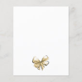 Braut Braut Brautgown Budget Brautdusche Einladung (Rückseite)