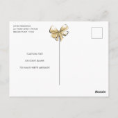 Braut Braut Brautkleid Brautdusche Einladung Postkarte (Rückseite)