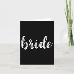 Braut , Braut und Bräutigam für Hochzeiten Karte