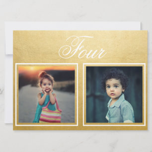 Braut Bräutigam Alter Elegant Klassisch Gold Tisch Einladung