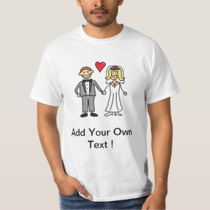 Braut & Bräutigam Cartoon - Fügen Sie Ihre eigene  T-Shirt