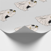 Braut & Bräutigam Design für Hochzeit 2022 Wrappin Geschenkpapier (Ecke)