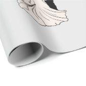 Braut & Bräutigam Design für Hochzeit 2022 Wrappin Geschenkpapier (Rolleneckpunkt)