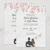 Braut/Bräutigam Einladung (Vorne/Hinten)