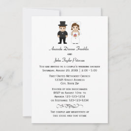 Braut & Bräutigam - Einladung zur Dusche