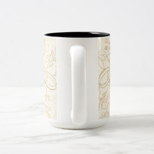 Braut Bräutigam Geschenk Aquarell Salbei Grün Bo Zweifarbige Tasse