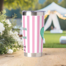 Braut Bräutigam Grün Herz Rosa Weiße Streifen 