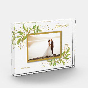 Braut Bräutigam Hochzeit für immer Fotoblock