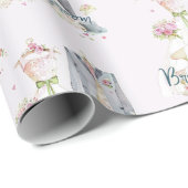 Braut & Bräutigam Hochzeitskleid Geschenkpapier (Rolleneckpunkt)