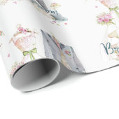 Braut & Bräutigam Hochzeitskleid Geschenkpapier (Rolleneckpunkt)