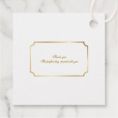 Braut & Bräutigam individuelle Details Geschenkanhänger (Rückseite)