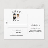 Braut & Bräutigam - UAWG Post Card Einladungspostkarte (Rückseite)