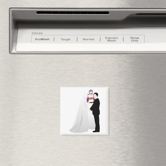 Braut, Bräutigam und Beamter Magnet (In Situ (Geschirrspüler))