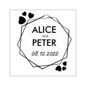 Braut/Bräutigam und Datum, Hochzeit Gummistempel (Prägung)