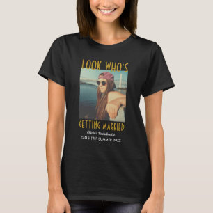 Braut Brautjungfer Vintage-Foto Junggesellinnenabs T-Shirt