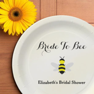 Braut Bridal Shower Pappteller