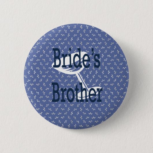 Braut-Bruder-Knopf Button (Vorderseite)