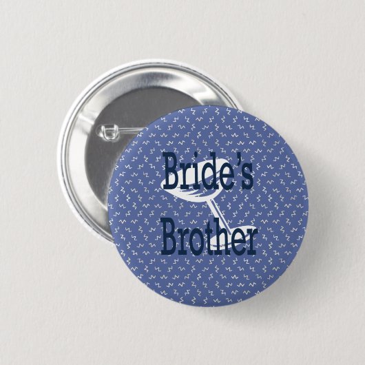 Braut-Bruder-Knopf Button (Vorne & Hinten)