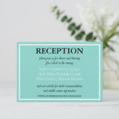 Braut & Co Hochzeitssuite Traditioneller Empfang Begleitkarte (Stehend Vorderseite)