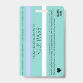 BRAUT Co VIP Diamanttiara-Party Ausweis (Back)