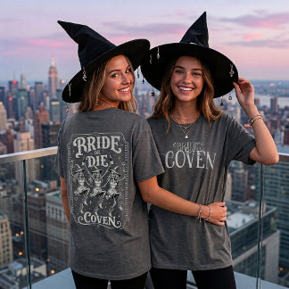 Braut Coven Halloween Junggesellinnenabschied Cust T-Shirt
