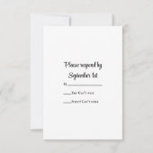 Braut, Cowboy Stiefel, Sonnenblumen Ranch Wedding  RSVP Karte (Rückseite)